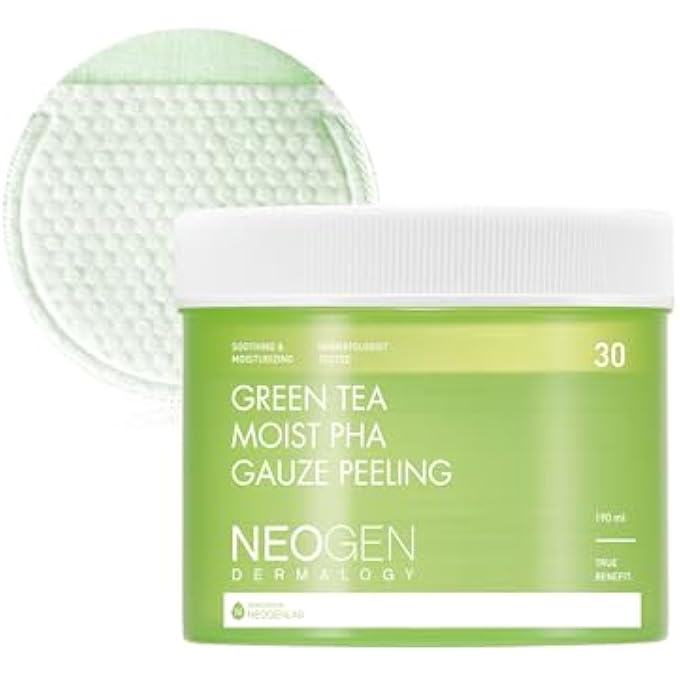 DERMALOGY by NEOGENLAB GREEN TEA MOIST PHA GAUZE PEELING 30 COUNTS - Image 1